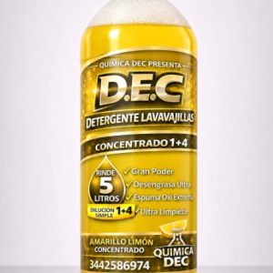 DETERGENTE AMARILLO LIMÓN CONCENTRADO 1+4